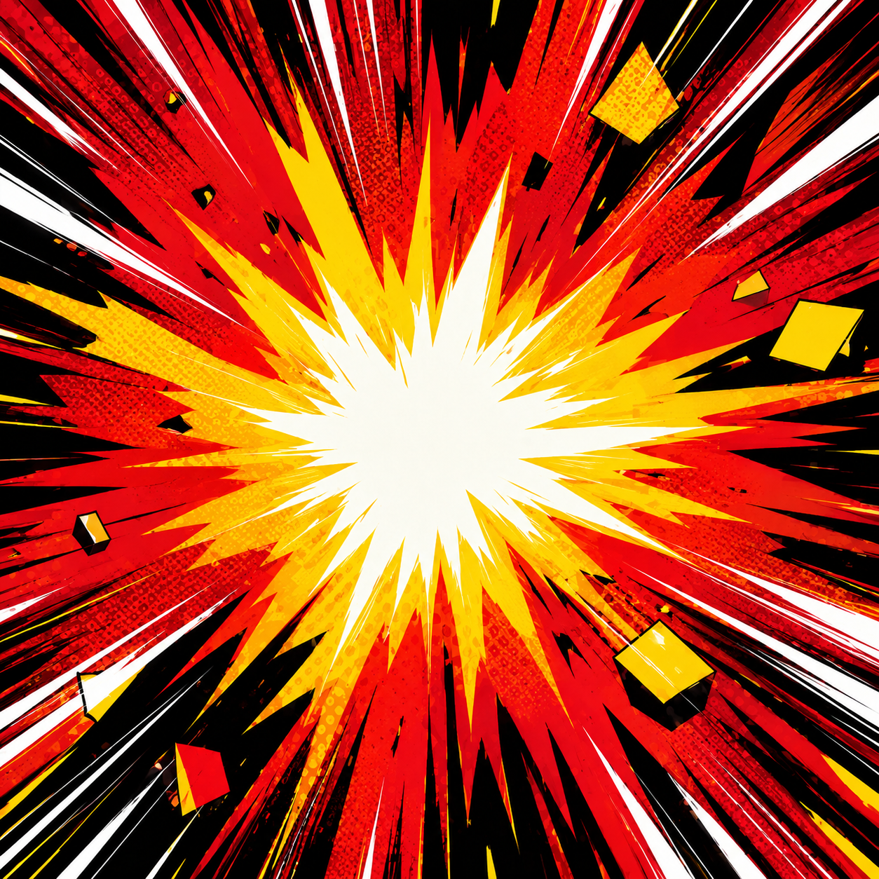 Abstract impact shockwave illustration representing a punch impact sound effect