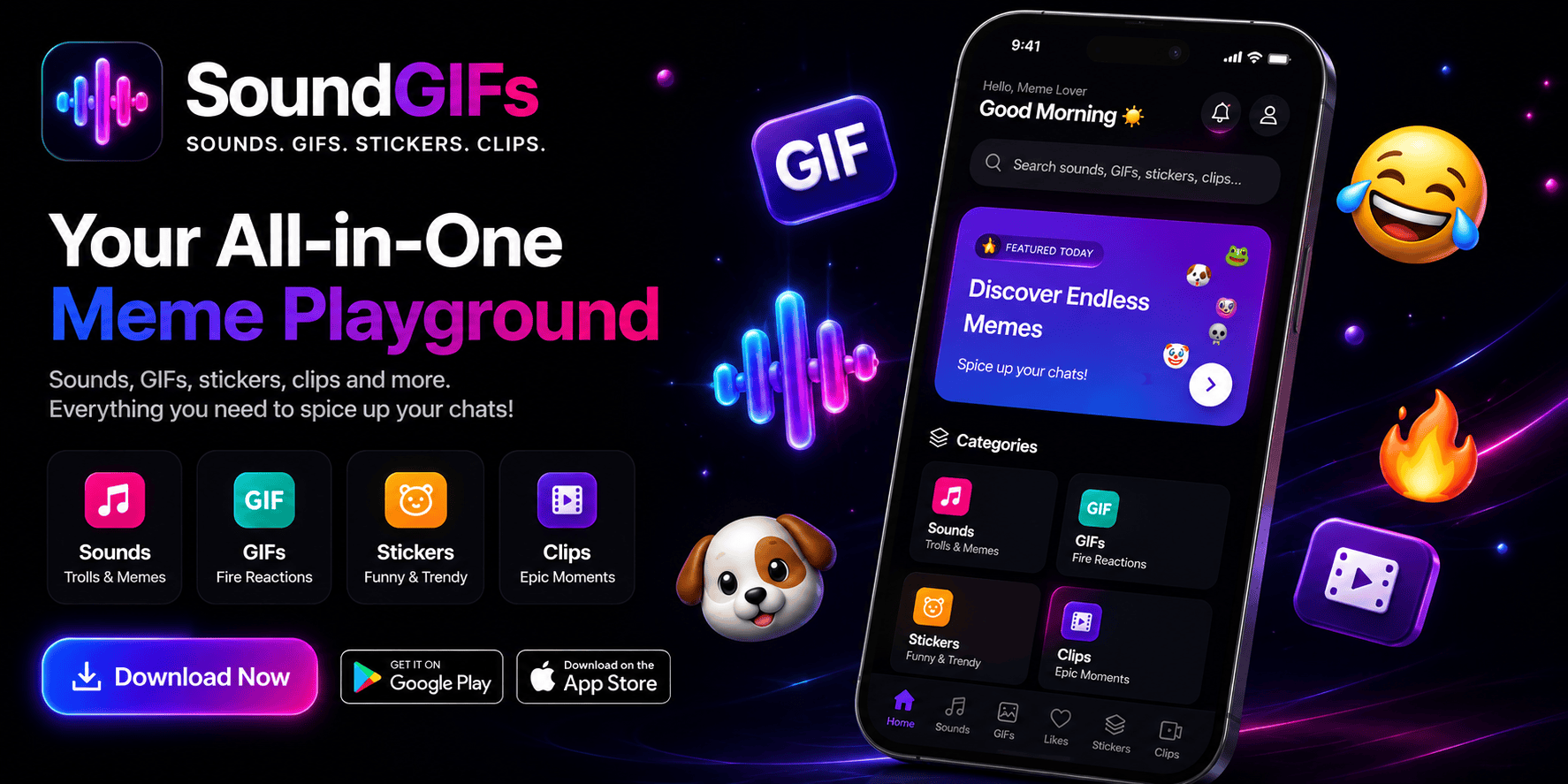 SoundGIFs — Your All-in-One Meme Playground